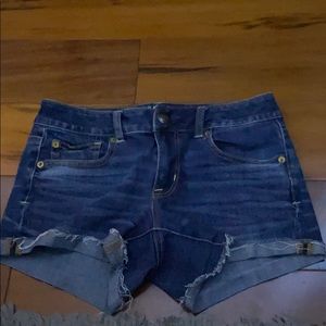 american eagle super stretch jean shorts size 4